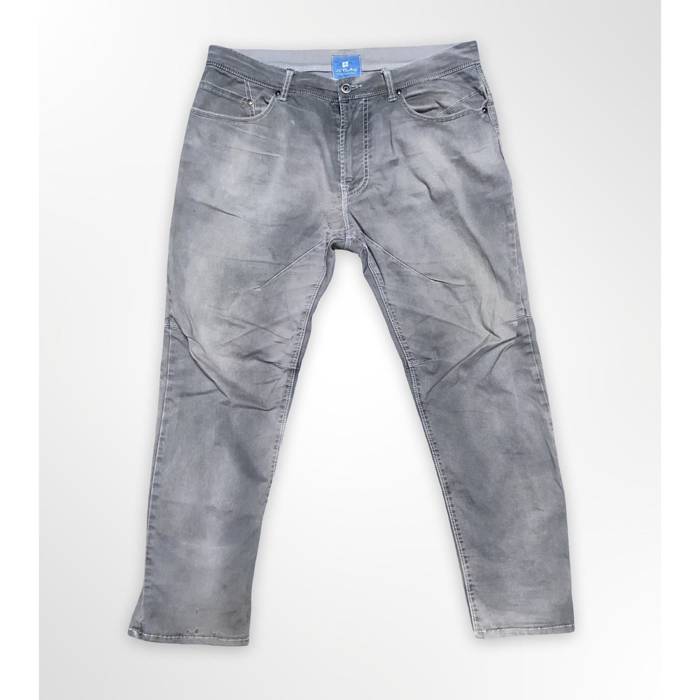 VTG 90s Jet Lag Gray Moto Pants Mens Size 34 (Measures 37x29) Utility Biker